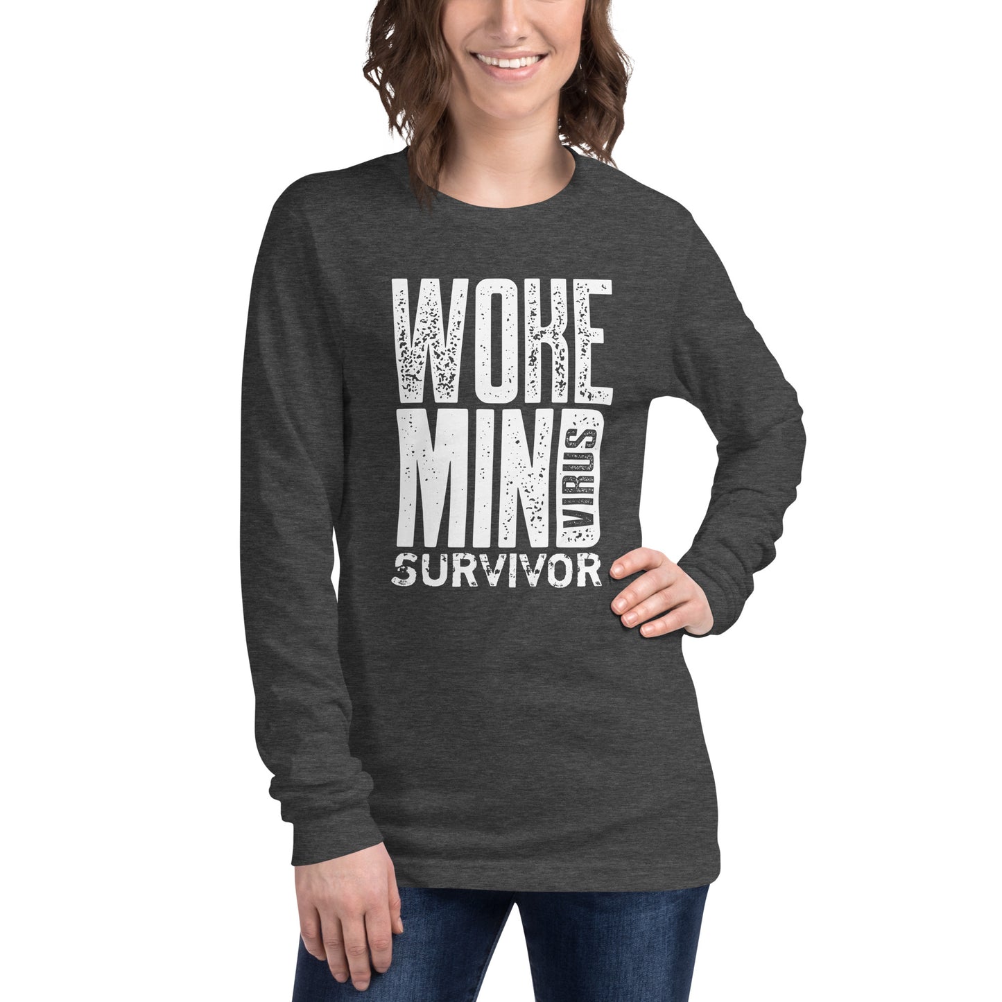 Woke Mind Virus Survivo Unisex Long Sleeve Tee