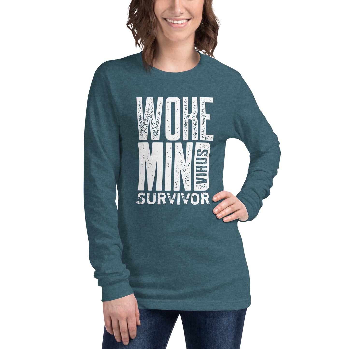 Woke Mind Virus Survivo Unisex Long Sleeve Tee