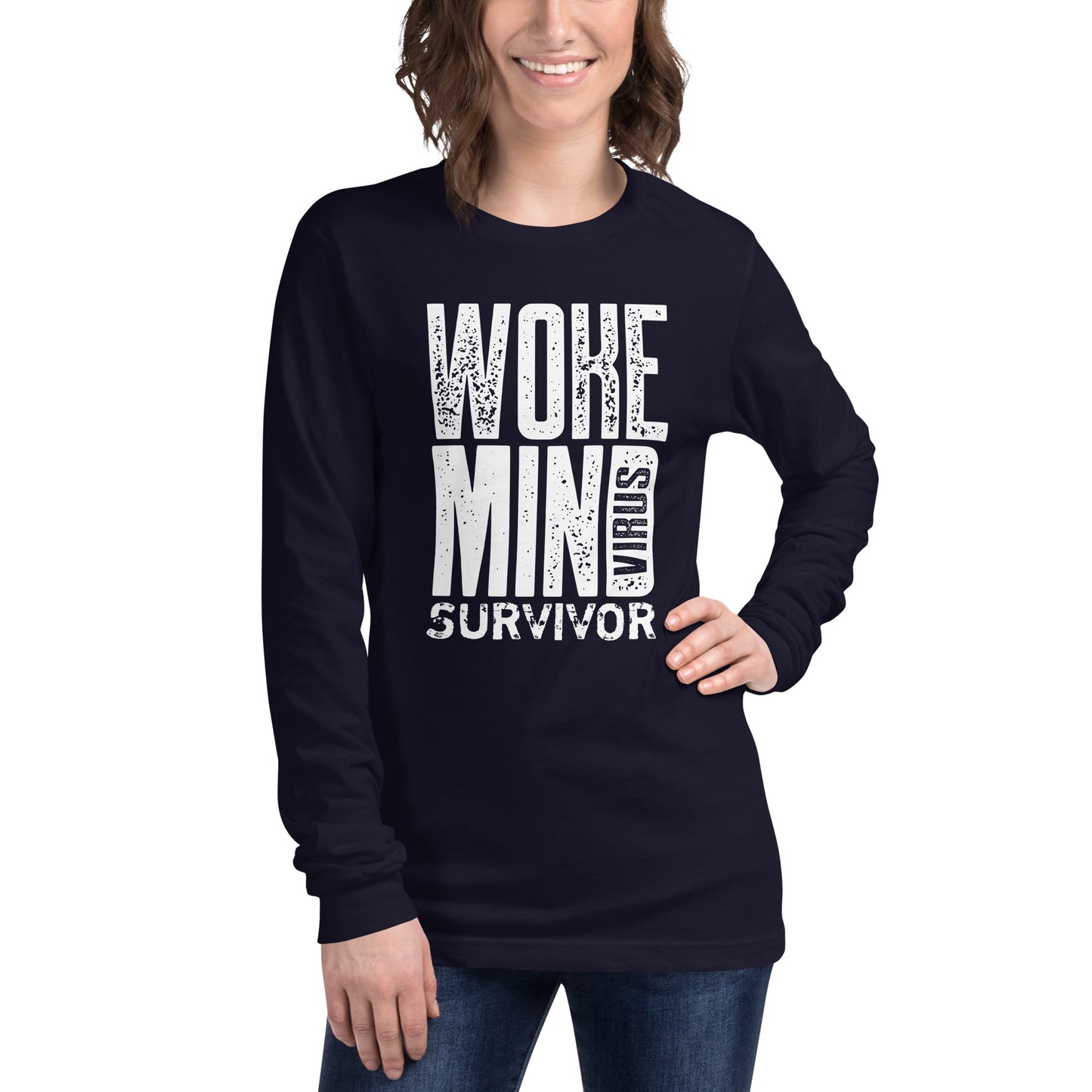 Woke Mind Virus Survivo Unisex Long Sleeve Tee