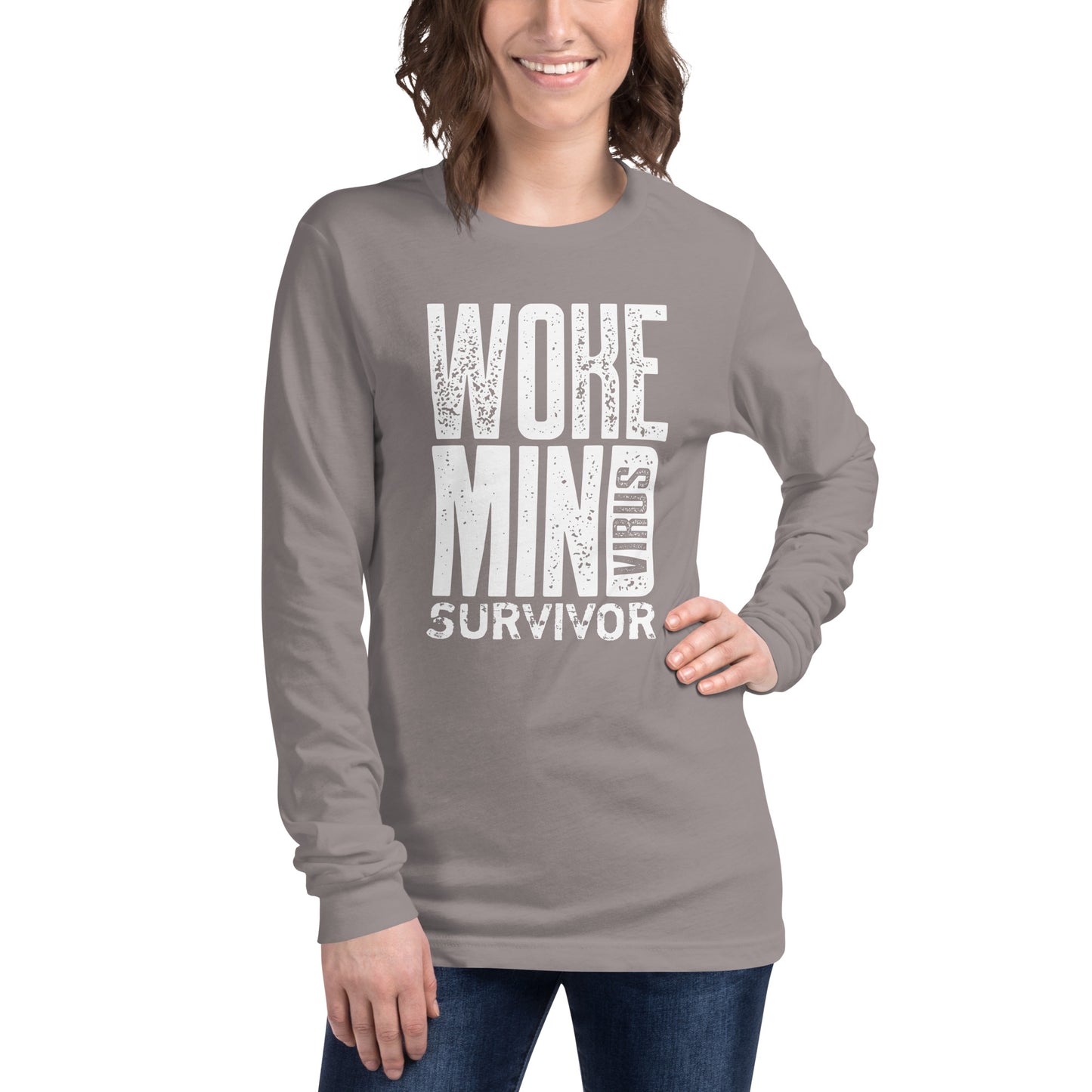 Woke Mind Virus Survivo Unisex Long Sleeve Tee