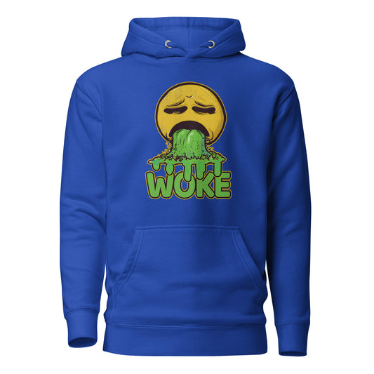 Anti-Woke Vomit Emoji Unisex Hoodie