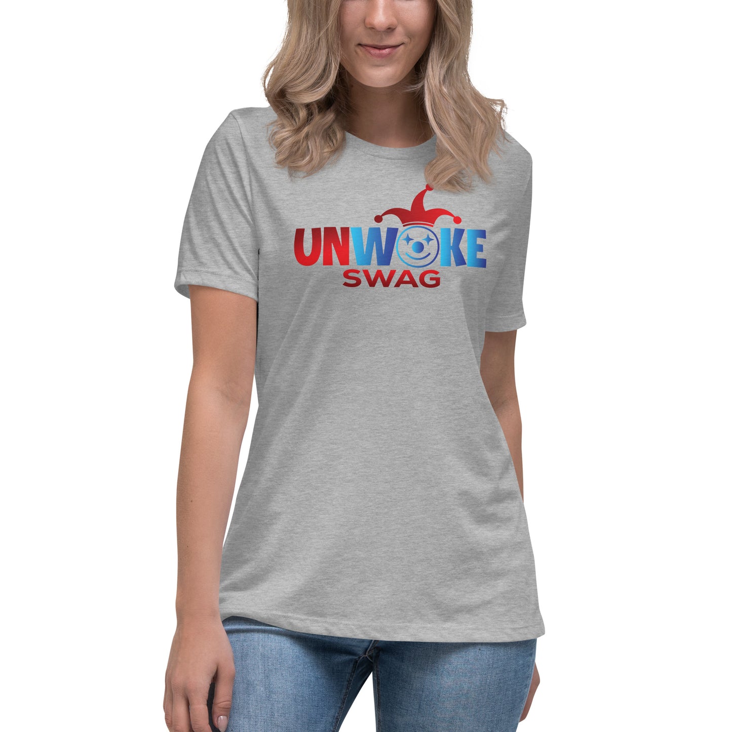 Unwoke Swag Logo Women's Relaxed T-Shirt