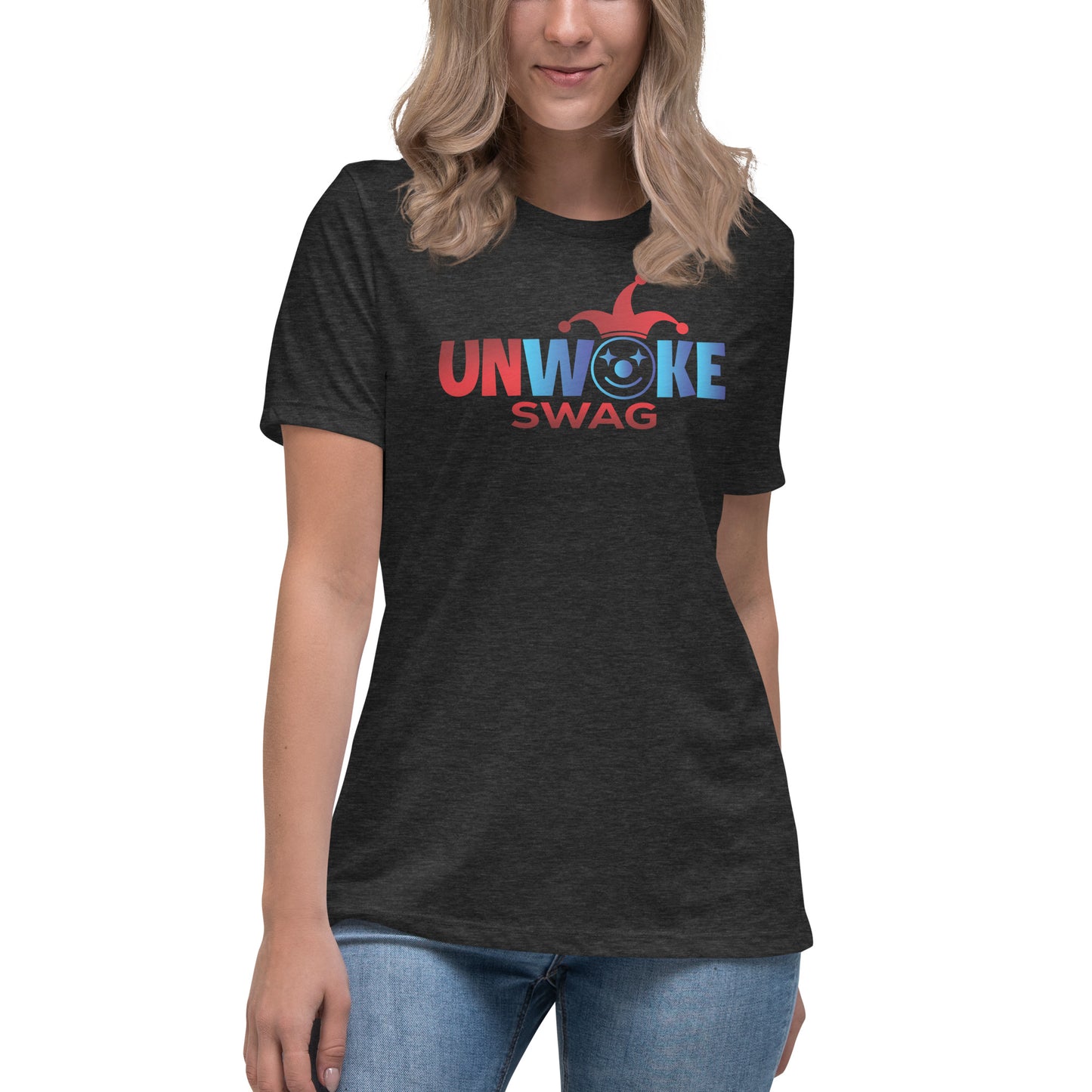 Unwoke Swag Logo Women's Relaxed T-Shirt