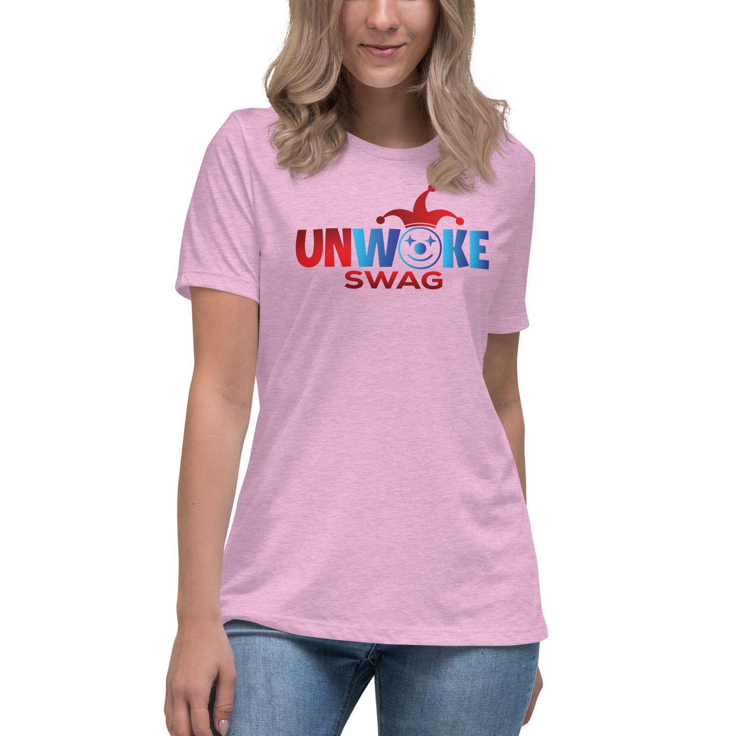 Unwoke Swag Logo Women's Relaxed T-Shirt