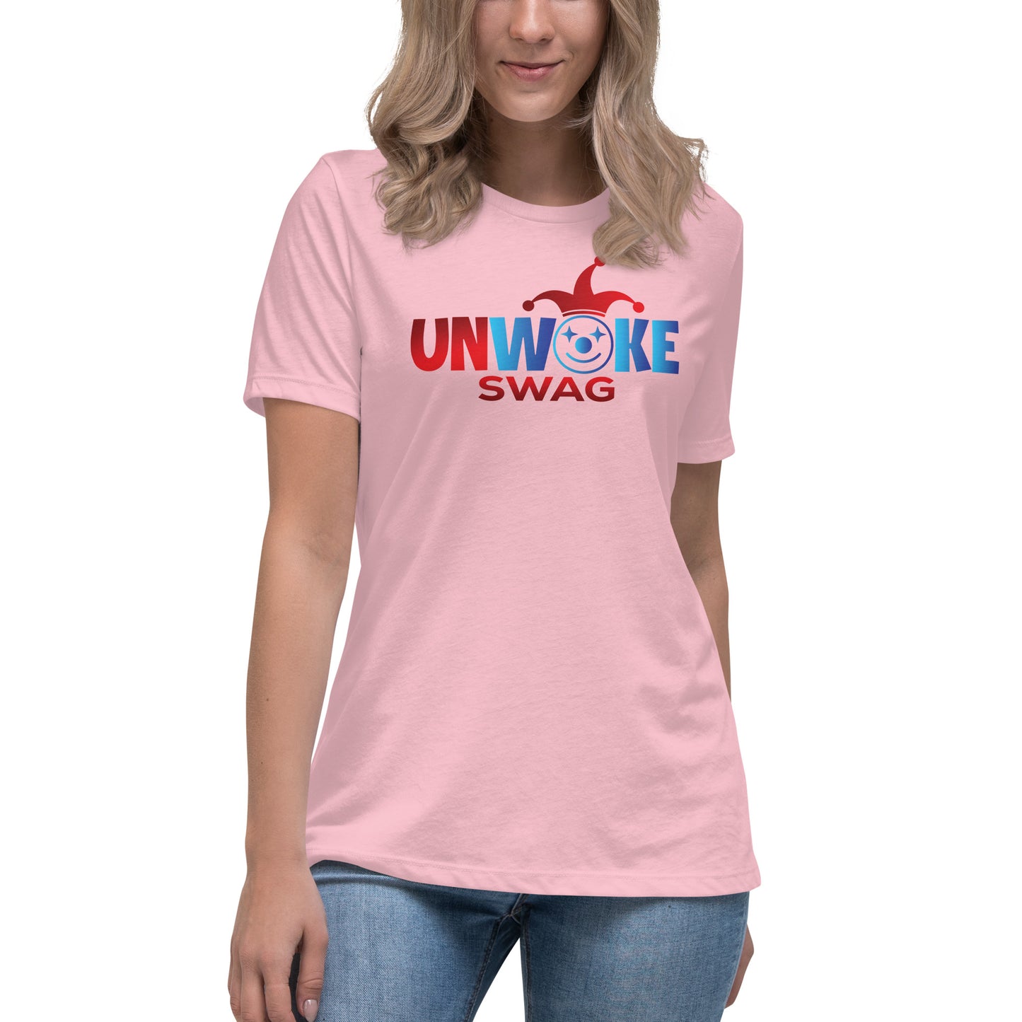 Unwoke Swag Logo Women's Relaxed T-Shirt